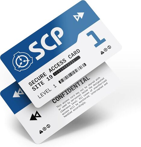 SCP Foundation Programmable NFC Secure Access Cards (Level 5, Black) in Kuwait