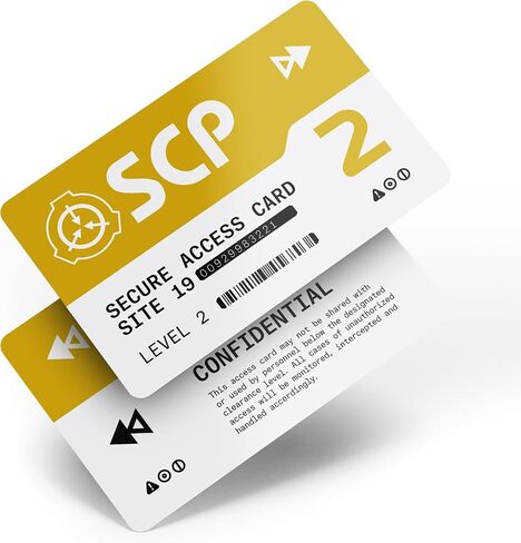 SCP Foundation Programmable NFC Secure Access Cards (Level 5, Black) in Kuwait