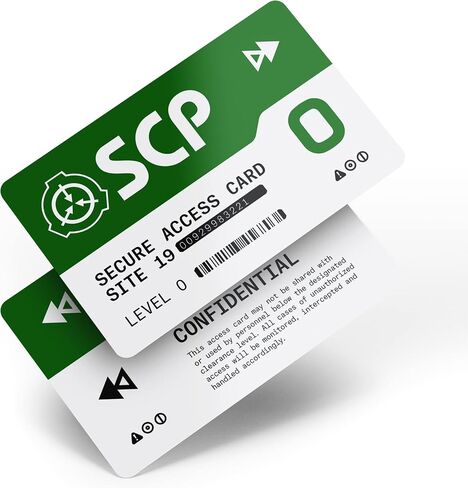 SCP Foundation Programmable NFC Secure Access Cards (Level 5, Black) in Kuwait