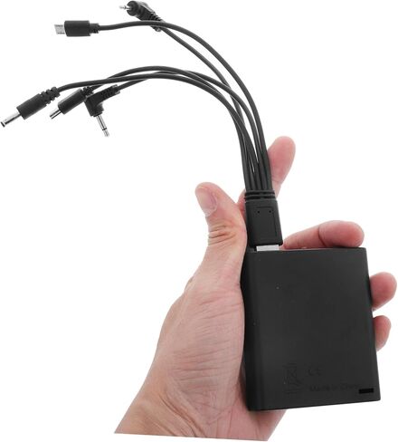 STOBAZA Black External Emergency Battery Pack for Safe Boxes and Door Locks Power Adapter with Multi Jack Supply Portable Backup Battery for Electronic Locks in Kuwait
