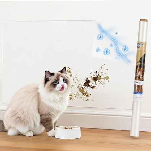 Electrostatic Wall Protective Film, Clear Protector Removable Contact Paper, Transparent Static Cling, Plastic Wall Protector from Trash Can, Chair Back, Furniture, Door (Matte, 15.7in x 6.6ft) in Kuwait