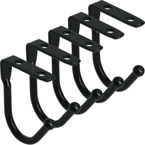 Wall Hooks Black Metal Hooks for Hanging Coats, Towels, Hats, Keys, Bags, and Coffee Cups for Bathroom, Kitchen, Closet, and Garage, for Hanging Coats, Towels (Medium) in Kuwait