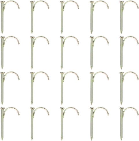 Baluue 20pcs Heavy-Duty Water Pipe Clamps with Nail-in Hooks, Thickened Garden Hose Fasteners for Outdoor Water Pipe Fixing and Secure Routing in Kuwait