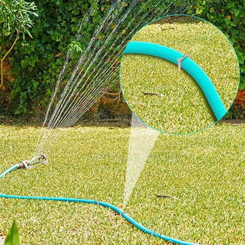 Baluue 20pcs Heavy-Duty Water Pipe Clamps with Nail-in Hooks, Thickened Garden Hose Fasteners for Outdoor Water Pipe Fixing and Secure Routing in Kuwait