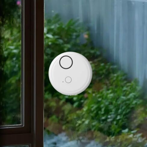 Window Alarm Device Set-Extra Loud 130dB Alarm&Vibration Sensor-Universal&Easy Installation-Great for Home,Office&RV Security, White in Kuwait