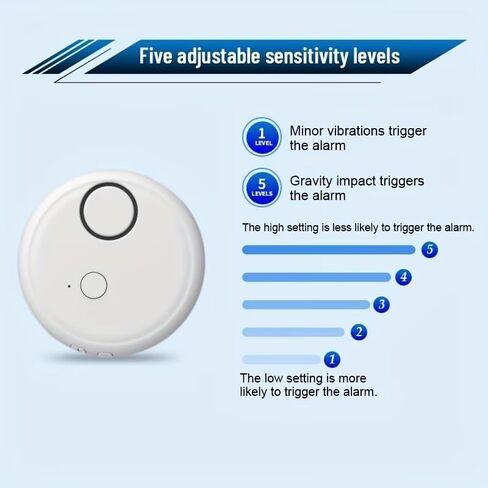 Window Alarm Device Set-Extra Loud 130dB Alarm&Vibration Sensor-Universal&Easy Installation-Great for Home,Office&RV Security, White in Kuwait
