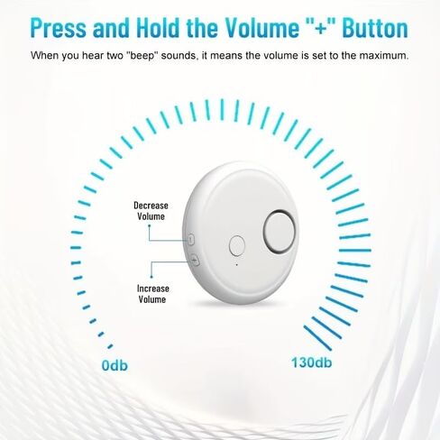 Window Alarm Device Set-Extra Loud 130dB Alarm&Vibration Sensor-Universal&Easy Installation-Great for Home,Office&RV Security, White in Kuwait