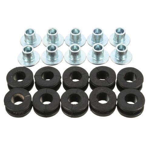 Motorcycle Rubber Grommets Bolt Assortment Kit 10pcs Set Fairing Bolts Pressure Relief Cushion Buffer Washer Shock Bushing in Kuwait