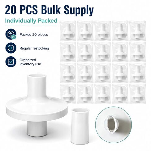 20pcs Spirometer Filter for Vitalograph, MIR, MicroDirect, SDI, Diagnostics & Puritan Bennett, 30 mm Connector, Individually Packed in Kuwait