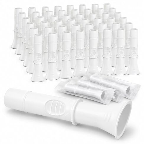50pcs Disposable Mouthpieces Compatible with NDD Spirometer,Replacement Accessories in Kuwait