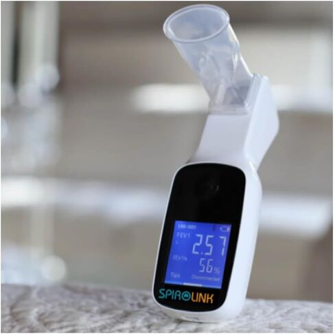 CMI Health SpiroLink Peak Flow Meter, Portable Airflow Tracker with Durable Design for Daily Use in Kuwait