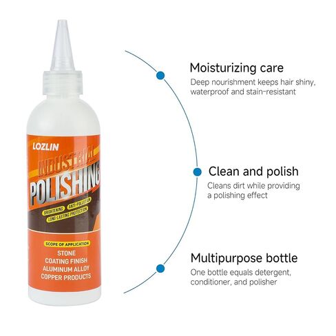 LOZLIN Polishing Paste, Granite Marble Quartz Countertop Scratch Remover, Stainless Steel Metal Repair Cream, High Gloss Mirror Finish for Home Stone Surface Renovation Care in Kuwait