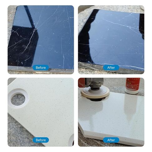 LOZLIN Polishing Paste, Granite Marble Quartz Countertop Scratch Remover, Stainless Steel Metal Repair Cream, High Gloss Mirror Finish for Home Stone Surface Renovation Care in Kuwait