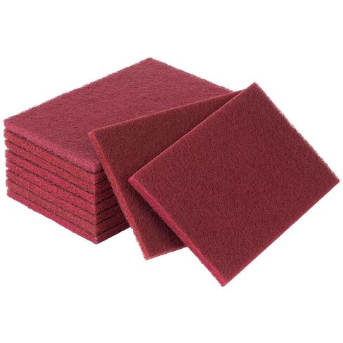 S SATC 6"×9" Maroon General Purpose Scuff Pads 10 PCS Abrasive Pads, Aluminum Oxide Sanding Pads for Scuffing, Scouring, Sanding, Automotive Paint Prep, Woodworking in Kuwait