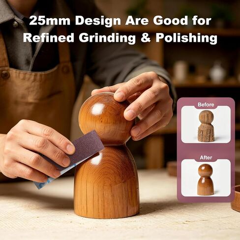 6 PCS Emery Cloth Roll Sandpaper with Dispenser, 80/120/240/320/400/600 Fine Grit Aluminum Oxide Abrasive, 1'' x 19.7' Wet Dry Sandpaper Roll 118FT Total for Wood Furniture Metal Polishing DIY Crafts in Kuwait
