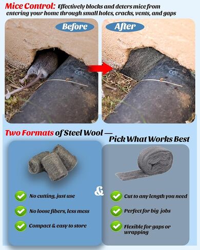 TAFFY'S Steel Wool Pads 0000 for Glass - 15 Pcs Extra Fine SteelWool for Cleaning & Polishing - Steel Wool Mice Control in Kuwait