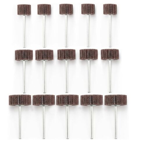 18 Pcs Extended Drill Polishing Felt Bits, 1/4" Extra Long Shank Compressed Wool Felt Polishing Kits for Rotary Tools in Kuwait