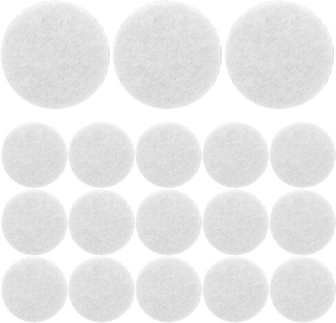 500pcs Adhesive Felt Pads DIY Clothing Craft Stickers White 20mm Self-Adhesive Felt Circles for Handmade Festival Decoration and Sewing Projects in Kuwait