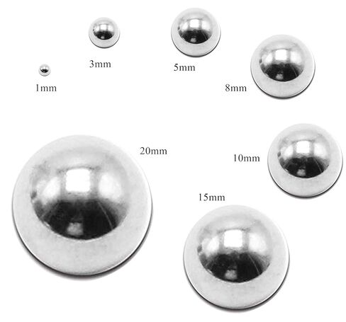 Huanyu 316 Stainless Steel Grinding Balls Lab Ball Mill Grinding Media 1KG (10mm) in Kuwait