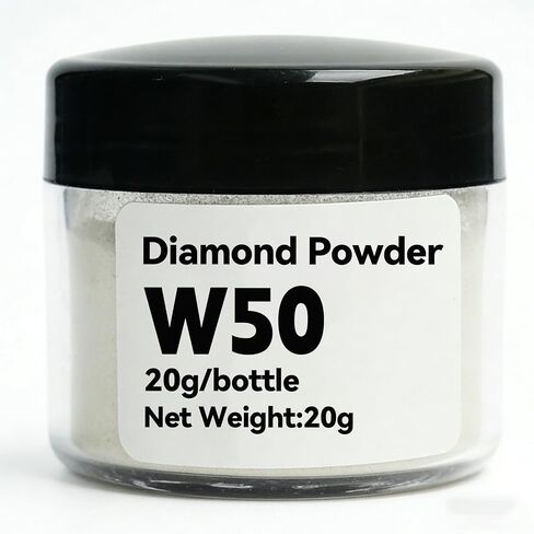 Diamond Powder 500mesh(W50), Fine Abrasive Polishing Powder, 500 Grit, 20g Bottle in Kuwait