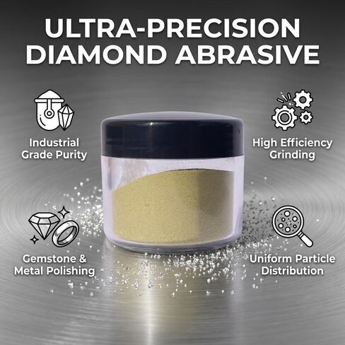 Diamond Powder 500mesh(W50), Fine Abrasive Polishing Powder, 500 Grit, 20g Bottle in Kuwait