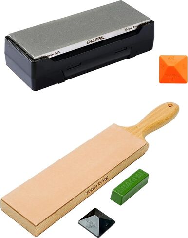 SHARPAL Double-sided Diamond Sharpening Stone and Double-sided Leather Strop Kit in Kuwait