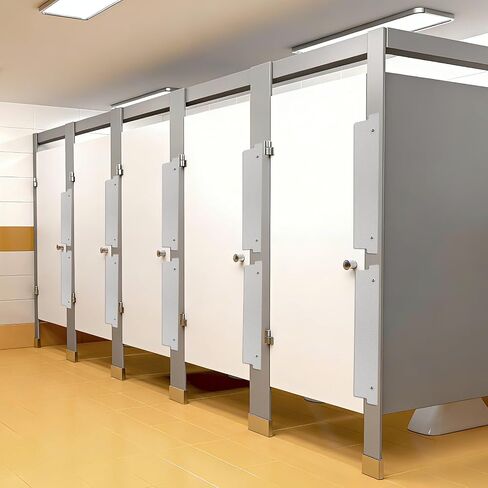 Bathroom Stall Privacy Strip, 17.3" X 3.8" Restroom Privacy Gap Cover, Grey Restroom Partitions, Stall Gap Filler for Public Bathroom in Kuwait