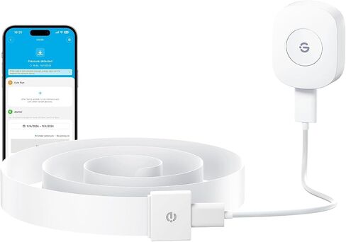 GoveeLife Smart Pressure Sensor 2.0, Features Upgraded Automatic Pressure Detection, Long Strip Pressure Sensor, 197ft Long-Range Connection, APP Control, for Beds, Couches and Chairs in Kuwait