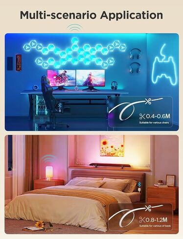 GoveeLife Smart Pressure Sensor 2.0, Features Upgraded Automatic Pressure Detection, Long Strip Pressure Sensor, 197ft Long-Range Connection, APP Control, for Beds, Couches and Chairs in Kuwait