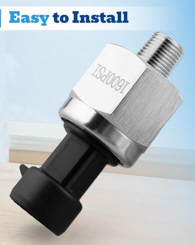 1600 PSI Pressure Transducer Sensor with Connector Harness, 1/8"NPT Thread Stainless Steel Pressure Transmitter Fit for Oil Fuel Water Air in Saudi Arabia