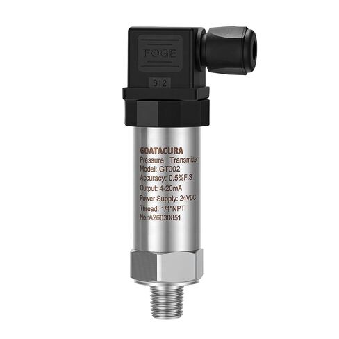 1000PSI Pressure Transmitter,Industrial Pressure Transducer, 4-20mA 0.5% FS – 24V DC, 1/4" NPT, Hirschmann Connector, IP65 for Liquid/Oil/Gas in Saudi Arabia