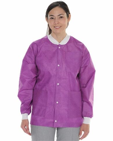 3630PUS Extra-Safe Jackets Plum Small SMS Fabrics 10/Pk in Kuwait