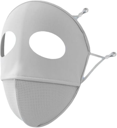 Sunshade Face Mask with Mouth Opening - Breathable Scarf Suitable for Cycling Running Hiking, Reusable Outdoor Face Cover in Kuwait