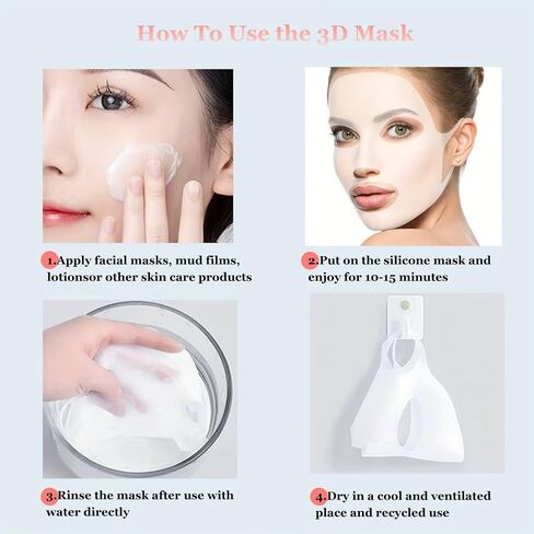 1 reusable silicone mask cover to prevent masks from drying out; facial care accessory in Kuwait