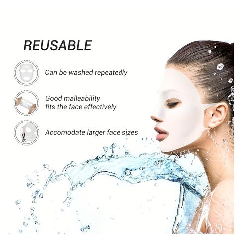 1 reusable silicone mask cover to prevent masks from drying out; facial care accessory in Kuwait