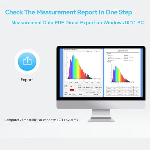 Lab Analytical Equipment Handheld Portable Wavelength 340-1000nm Spectrometer Test Spectrum CCT CRI LUX Plant Grow Light LED Measurement PPFD PAR Meter Blue Light with Mobile APP and PC Software in Kuwait