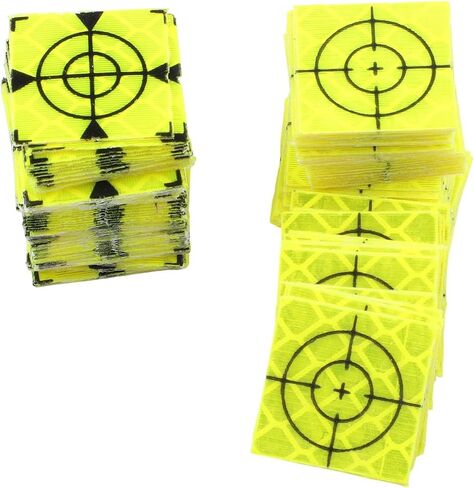 100 Pcs Total Station Reflector Aiming Target Stickers, Green for acrylic Reflective Sheet Surveying, 20-60mm Measuring Tape Bridge Tunnel Building (20x20mm) in Kuwait