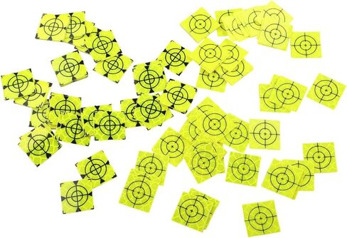100 Pcs Total Station Reflector Aiming Target Stickers, Green for acrylic Reflective Sheet Surveying, 20-60mm Measuring Tape Bridge Tunnel Building (20x20mm) in Kuwait