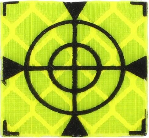 100 Pcs Total Station Reflector Aiming Target Stickers, Green for acrylic Reflective Sheet Surveying, 20-60mm Measuring Tape Bridge Tunnel Building (20x20mm) in Kuwait