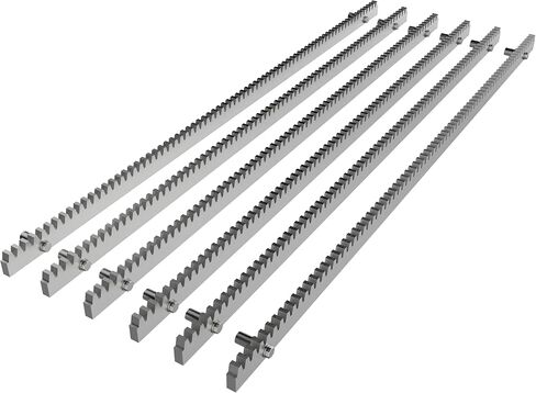 Blütezeit Galvanized Steel Gear Rack 8mm Thickness 3.28ft 4 Pieces Including Mounting Hardware Total 13.12 Feet Teeth Track for Sliding Gate Operator in Kuwait