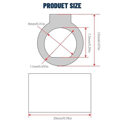 XUNKUNER NMRV030 RV30 Shaft Sleeve Adapter, 8mm Motor Shaft to 11mm Bore Reducer Sleeve for Worm Gear Speed Reducer Gearbox in Saudi Arabia