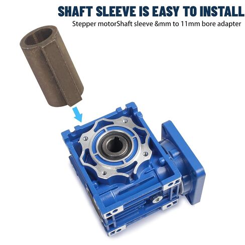 XUNKUNER NMRV030 RV30 Shaft Sleeve Adapter, 8mm Motor Shaft to 11mm Bore Reducer Sleeve for Worm Gear Speed Reducer Gearbox in Saudi Arabia