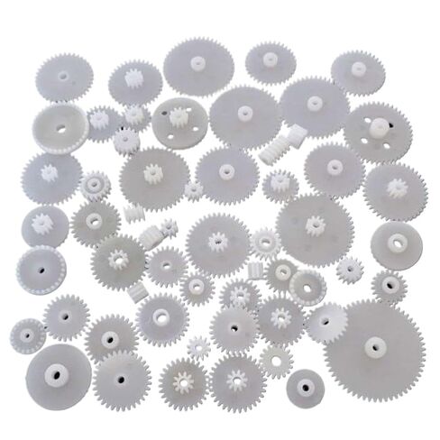 58-Pcs Set Reduction Gear Bag Toothed Wheels WSFS Gears Plastic Module 0.5 Robot Parts DIY Motor Gear Accessories in Kuwait