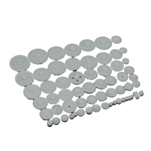 58-Pcs Set Reduction Gear Bag Toothed Wheels WSFS Gears Plastic Module 0.5 Robot Parts DIY Motor Gear Accessories in Kuwait