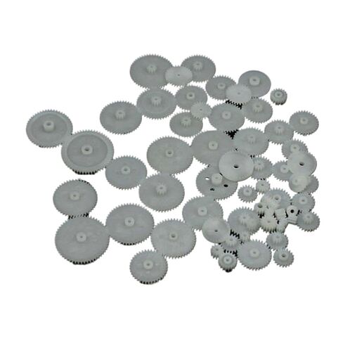 58-Pcs Set Reduction Gear Bag Toothed Wheels WSFS Gears Plastic Module 0.5 Robot Parts DIY Motor Gear Accessories in Kuwait