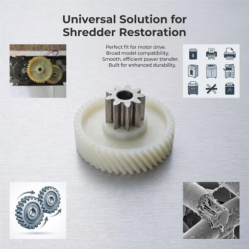 9T 47T Helical Gear, Double Layer, for Paper Shredders 9912, 9951, 9952, 9953, 9954, 9907, SE660, 27530, 27250, T601 Motor Drive Gear Accessories in Saudi Arabia