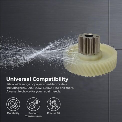 9T 47T Helical Gear, Double Layer, for Paper Shredders 9912, 9951, 9952, 9953, 9954, 9907, SE660, 27530, 27250, T601 Motor Drive Gear Accessories in Saudi Arabia