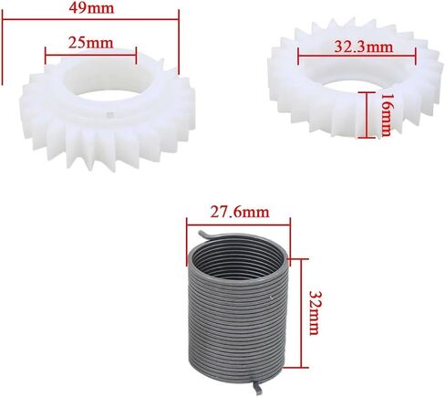 replacements Washing machine clutch gear spring gear clutch reduction gear for automatic washing machine clutch gear ratchet spring parts in Kuwait