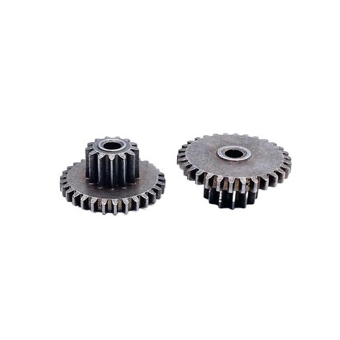 Steel Heavy Duty Motor Pinion Gear 0.5M 13T 30T 2.5MM Metal Double Gear DIY Parts(Total Thick-7.5mm) in Kuwait