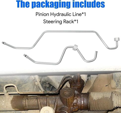 Rack Pinion Transfer Lines Hard Lines Compatible with Chevrolet Tahoe Suburban 1500 Avalanche for Cadillac Escalade ESV for GMC Yukon 2008-2014 Hard Lines on Rack Replace 15254059 15254058 in Kuwait